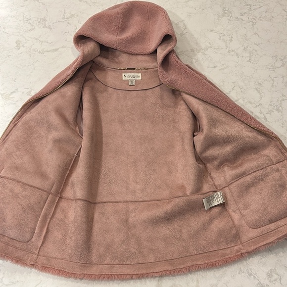 Koolaburra by UGG Women's Hooded Fuzzy Jacket Ice Rose Small - Picture 10 of 16